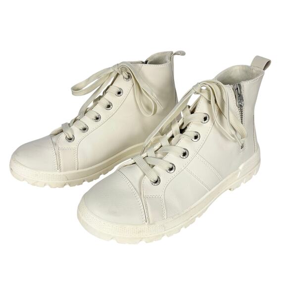 BLOWFISH MALIBU Women's FOREVER LUG Hightop Sneaker ZS-1163E Beige Size 9 - Picture 3 of 7